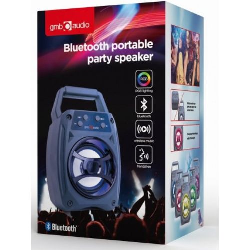 SPK-BT-14 Gembird Portable Bluetooth speaker 5W, FM, USB, SD, 3,5mm, LED black slika 4