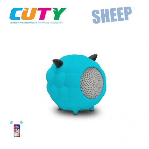 iDance zvučnik Bluetooth, gumirano kućište, ugrađeni punjač, plavi CUTY SHEEP slika 1