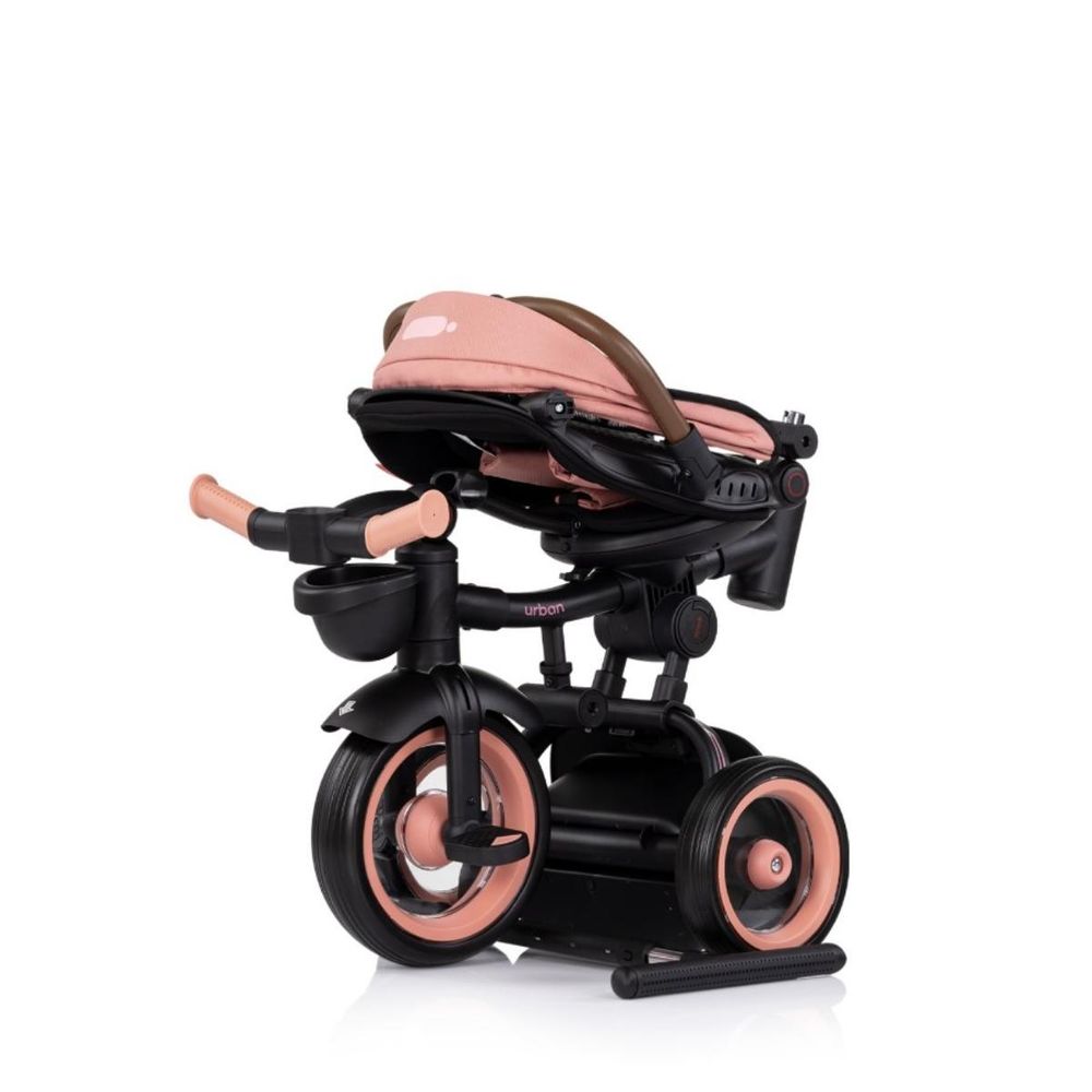 Chipolino Sklopivi tricikl sa rotirajućim sjedištem Urban Trkub02505pm, Pink Marshmallow slika 9