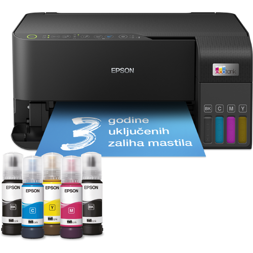 Epson C11CK59403 L3550 EcoTank, print-scan-copy, Color, A4, 4800X1200, USB, Wi-Fi, Manual Duplex slika 3