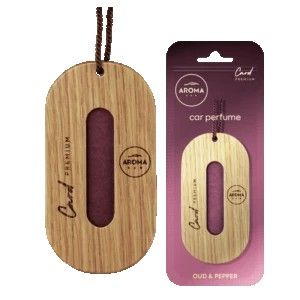 Aroma Car Miris za auto PREMIUM WOOD CARD - OUD & PEPPER