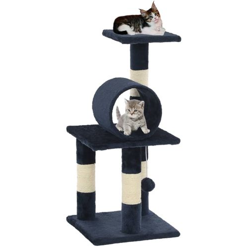 Penjalica za mačke sa stupovima za grebanje od sisala 65 cm tamnoplava slika 22