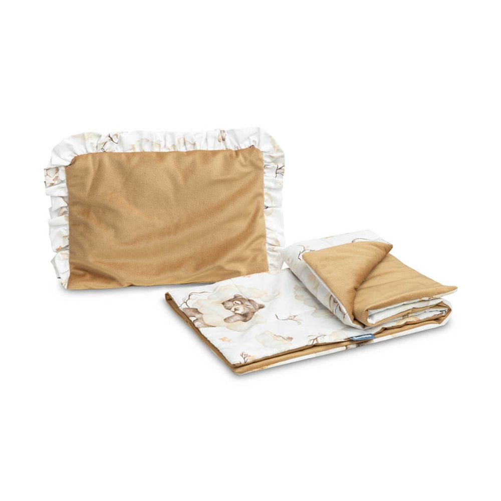 Baršunasta kolica s volanom dream beige slika 1