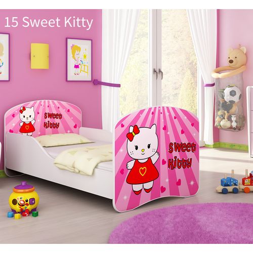 Dječji krevet ACMA s motivom 180x80 cm - 15 Sweet Kitty slika 1