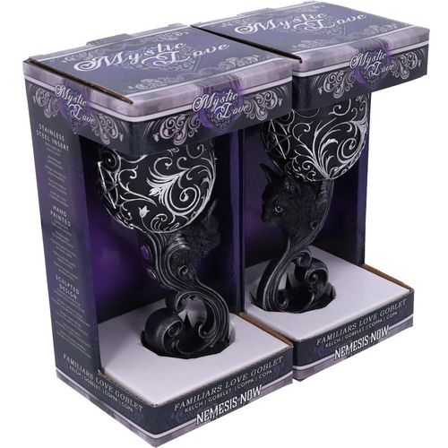 NEMESIS NOW FAMILIARS LOVE GOBLETS 18.5CM (SET OF 2) slika 5