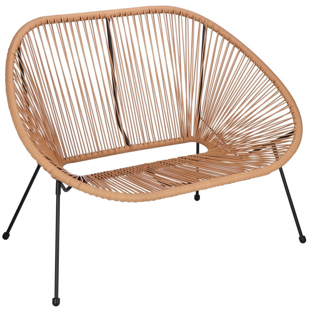 Vrtna sofa, smeđa 114 x 82 x 87 cm slika 9