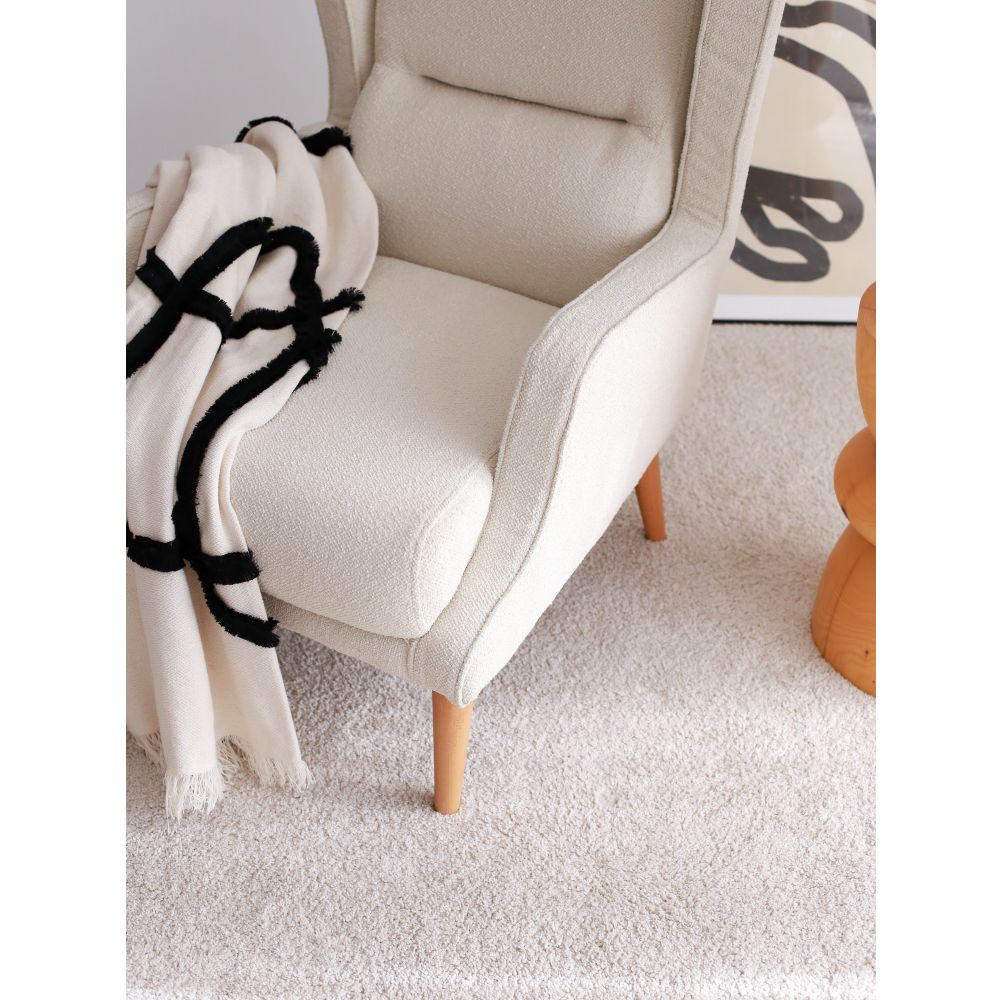 Klam - Kremasti Wing Chair slika 3