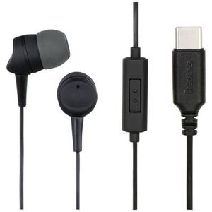 Hama USB-C slusalice+Mic za smartfon "SEA", crne