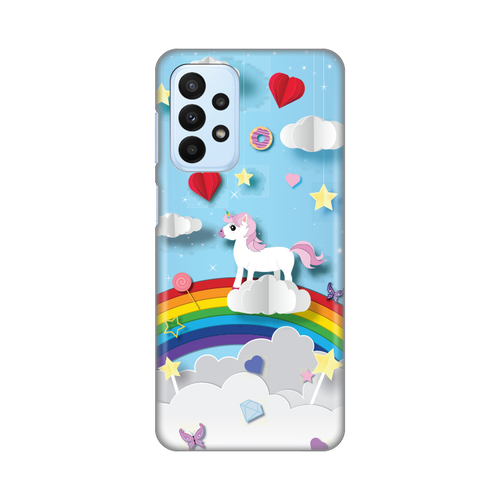 Torbica Silikonska Print za Samsung A235F Galaxy A23 4G/5G Unicorn slika 1