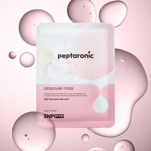 SNP Prep Peptaronic Ampoule Mask 25ml za lice sa peptidima, hijaluronslom kiselinom i kompleksom morskih algi, antirid slika 2