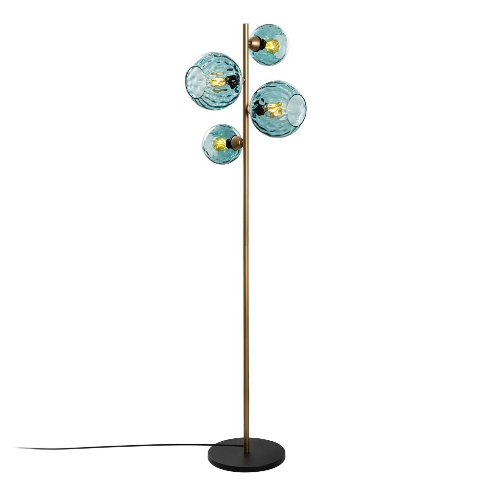 Podna Lampa Benek 20-15-14522 - Plava i Zlatna slika 5