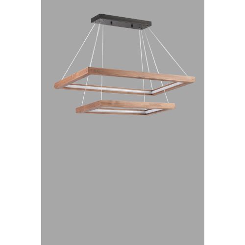 Bergama Büyük 2 Li Yanık Ledli Avize - 3 Renk Copper Chandelier slika 3