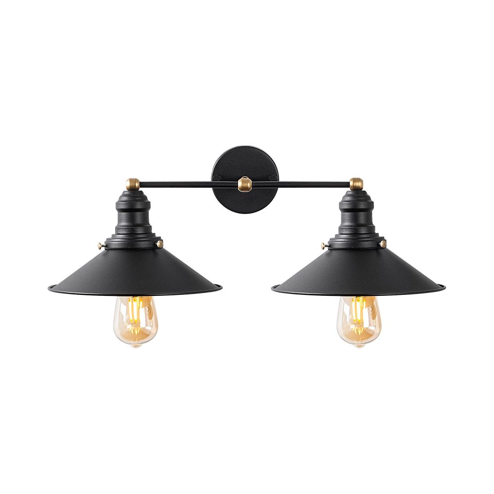 Zidna lampa Conical 12190 u crno-zlatnoj boji slika 4