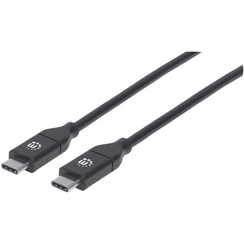 Manhattan USB kabel USB 2.0 USB-C® utikač, USB-C® utikač 2.00 m crna  355247 slika 5