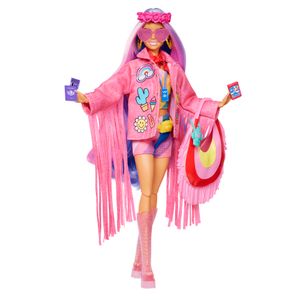 Barbie Extra lutka na putovanju - Pustinja (ljubičasta)