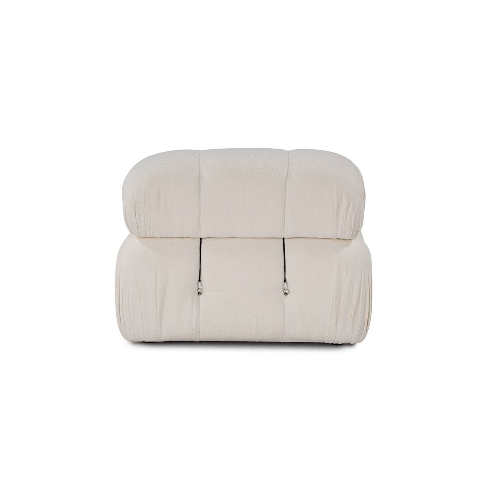Bubble L1 - Bež Bijeli Sofa za Jednu Osobu slika 9