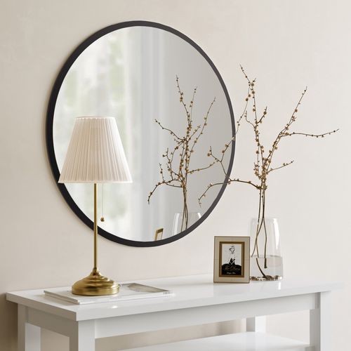 Yuvarlak Mirror - Black Black Decorative Mirror slika 4