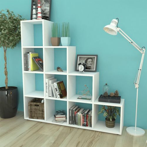 242550 Staircase Bookcase/Display Shelf 142 cm White slika 40