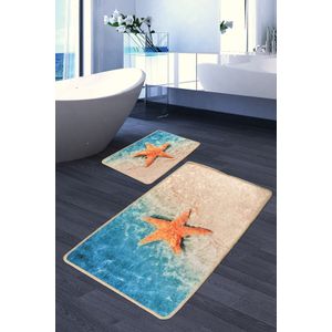 Stella Multicolor Bathmat Set (2 Pieces)