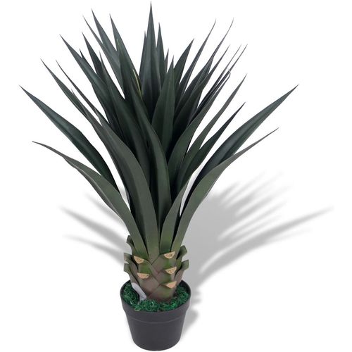 Umjetna Yucca biljka s lončanicom 85 cm zelena slika 6