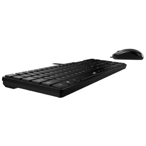 GENIUS SlimStar C126 USB US crna tastatura+ USB crni miš slika 4