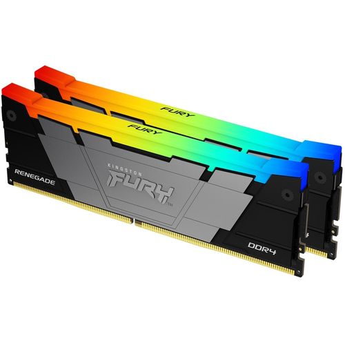 Kingston DIMM DDR4 16GB (2x8GB kit) 4600MT/s KF446C19RB2AK2/16 Fury Renegade RGB Black XMP slika 1