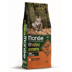 Monge BWild Grain Free Dog All Breeds Adult Duck With Potatoes 2.5 kg