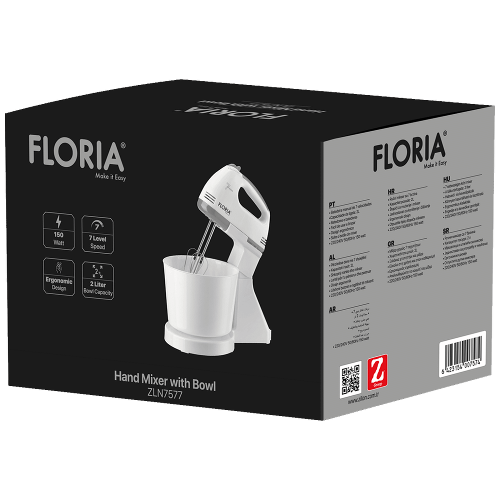 Floria Mikser sa posudom, 150 W - ZLN7577 slika 2