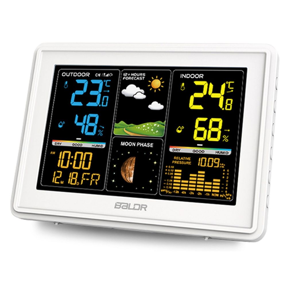 Meteorološka stanica s zaslonom BD-907 bijela slika 3