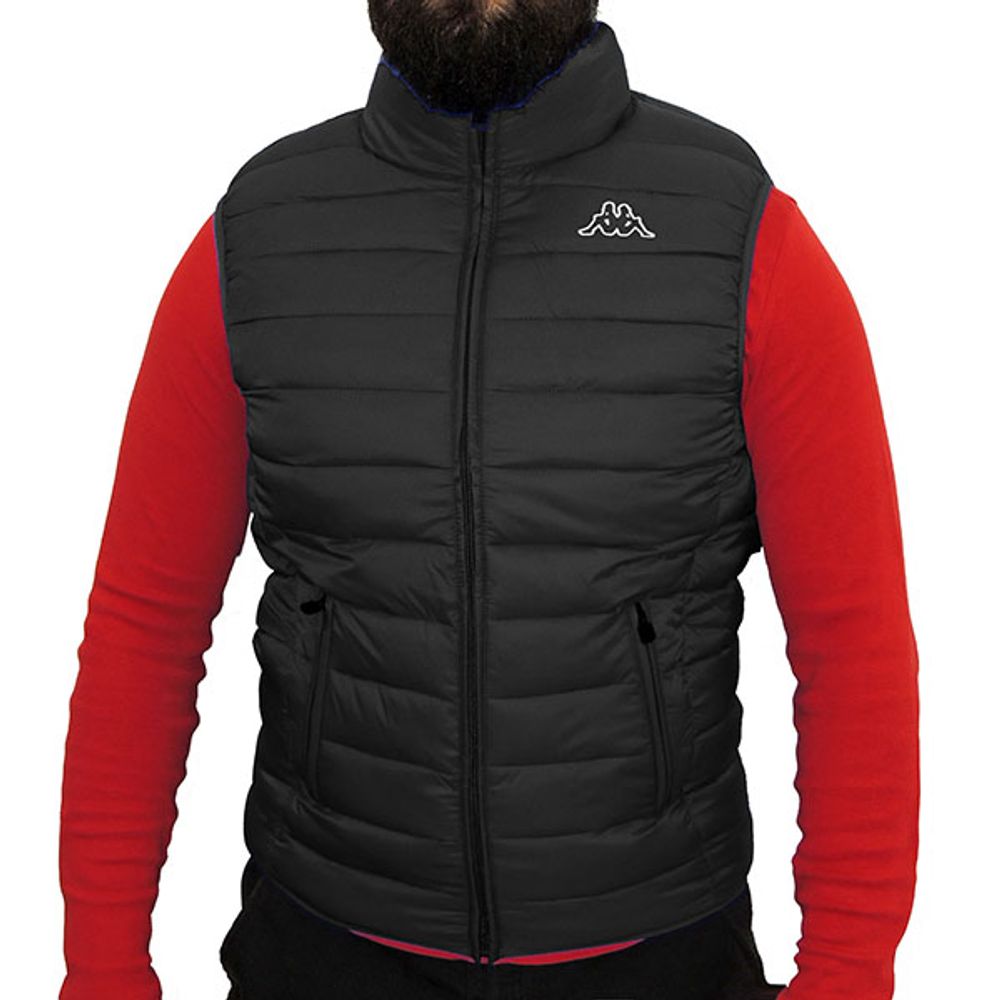 Kappa Muški prsluk LFS Logo Astrovest, Crni slika 1