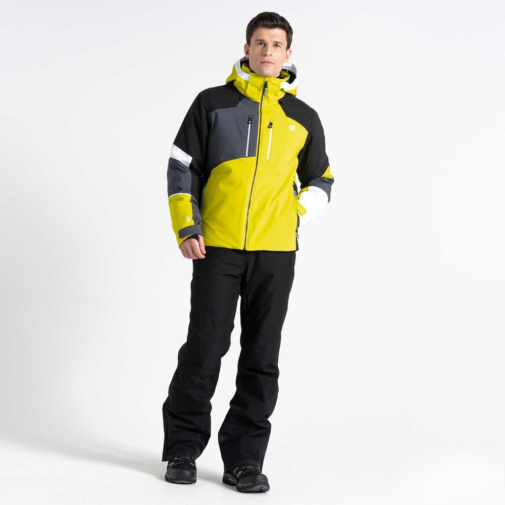 Dare2B Muška jakna za skijanje Shred, Neon Spring/Black slika 4