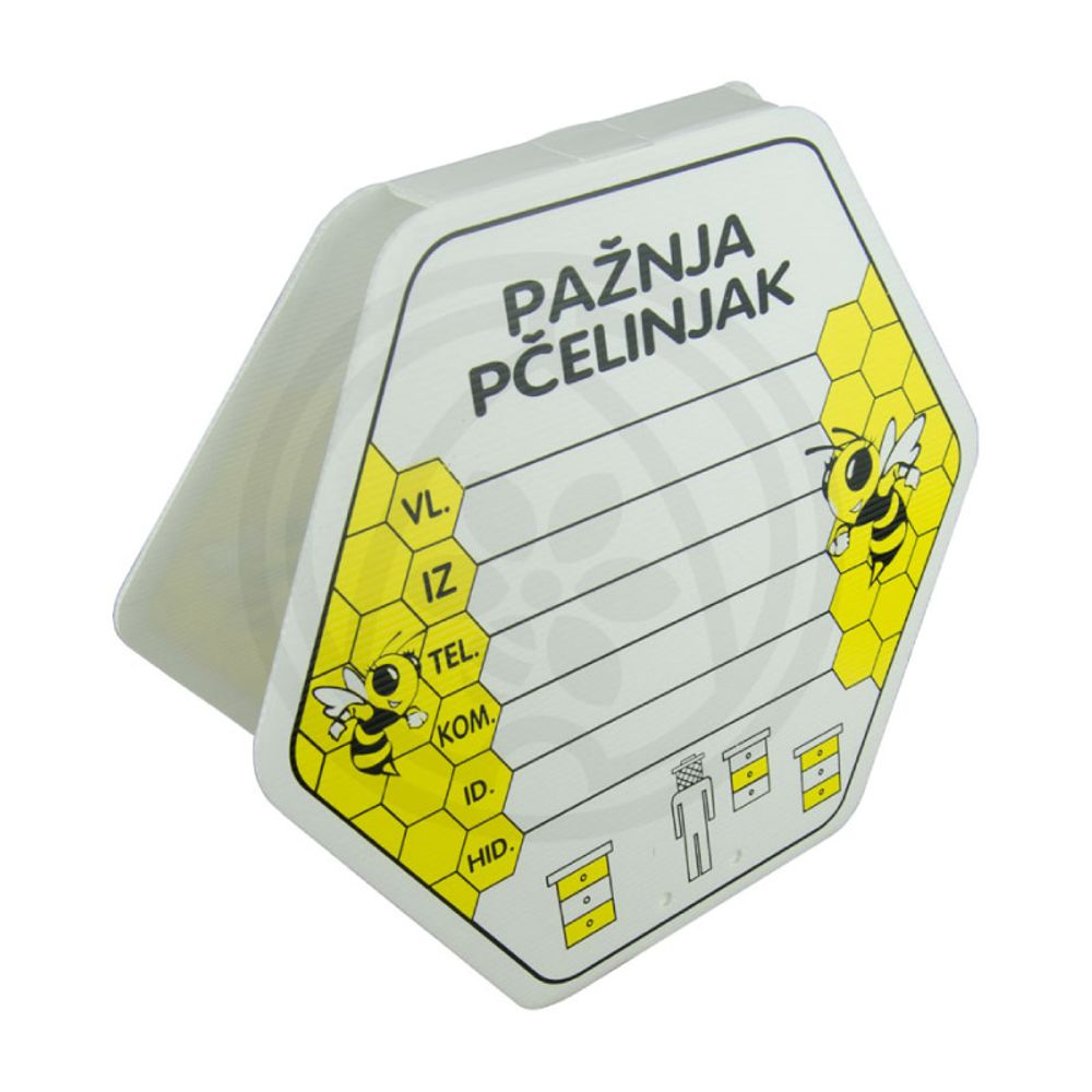 Tabla za obeležavanje pcelinjaka, dve strane slika 1