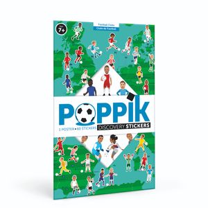 Poppik Edukativni poster s nalepnicama Otkrića: Fudbal 7+