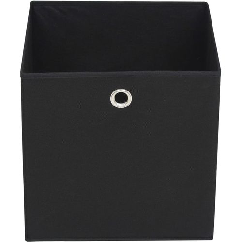 Kutije za pohranu od netkane tkanine 10 kom 28x28x28 cm crne slika 18