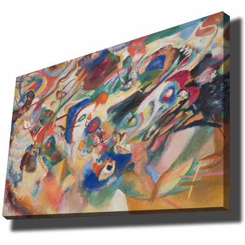 70100KANDINSKY030 Multicolor Decorative Canvas Painting slika 2