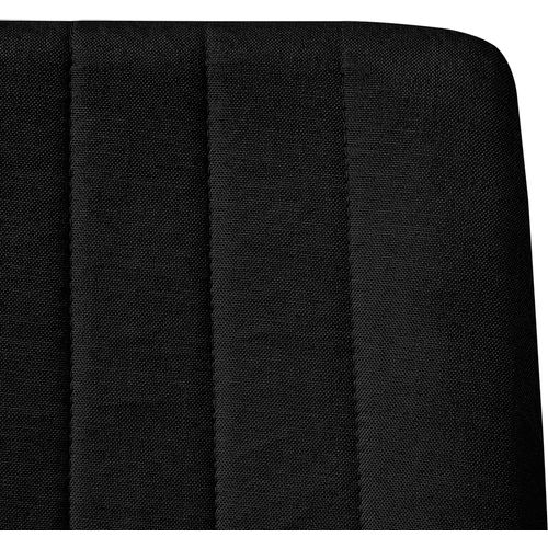 Blagovaonske stolice od tkanine 6 kom crne slika 6