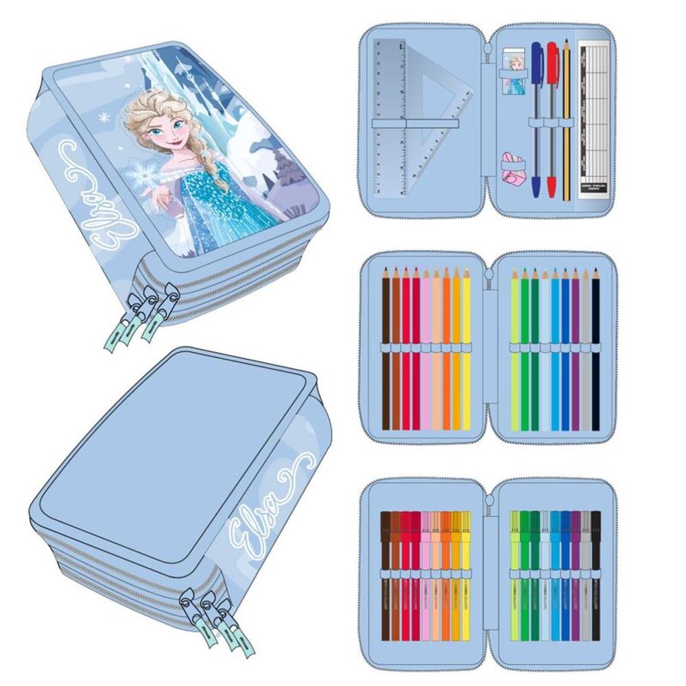 Disney Frozen trostruka pernica slika 1