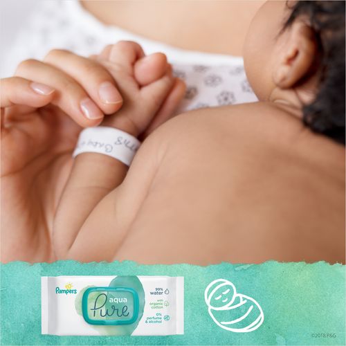 Pampers Aqua Pure vlažne maramice 3 x 48 kom slika 10