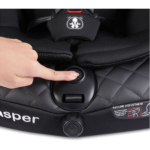 Lionelo autosjedalica jasper, isofix, sip, crna slika 6