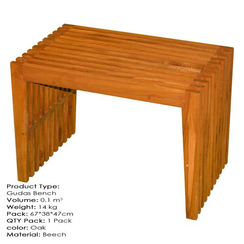 Gudas Small Oak Bench slika 2