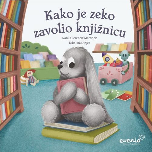 Kako je zeko zavolio knjižnicu, Ivanka Ferenčić Martinčić, Nikolina Dinješ slika 1