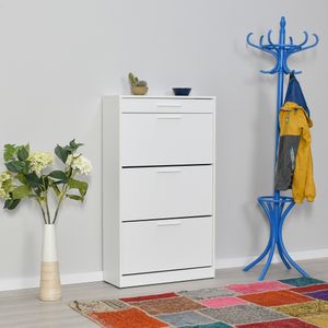 Shc-431-Dd-1 Diamond
White Shoe Cabinet