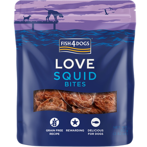 Fish4Dogs LOVE poslastice – Squid Bites 80g