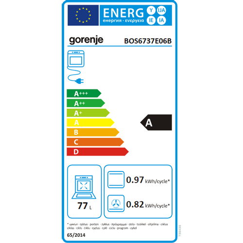 Gorenje ugradbena pećnica BOS6737E06B slika 10