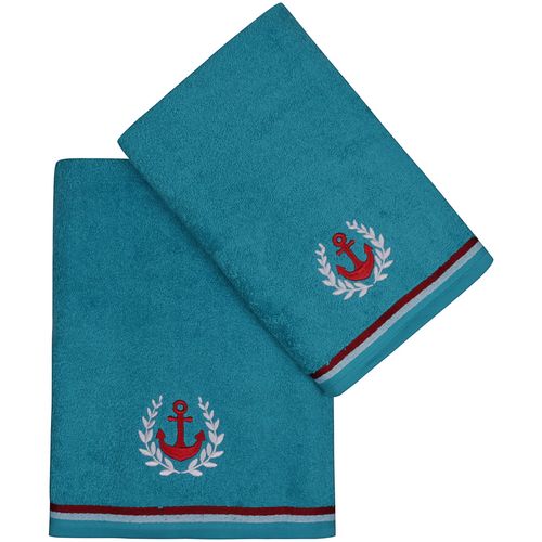 Colourful Cotton Set ručnika (2 komada), Maritim - Turquoise slika 3