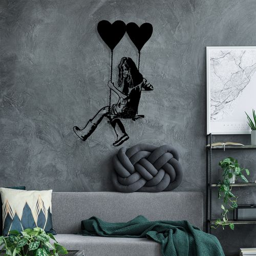 Wallity Metalna zidna dekoracija, Banksy Art slika 3