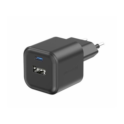 SWISSTEN punjač za AC220, 12W, 1xUSB-C, 1xUSB-A, Smart IC, 2.4A, crni slika 2