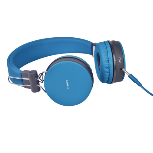 STREETZ Slušalice BT200 Naglavne Sklopive Bluetooth, 3.5 mm utor, PLAVE slika 4