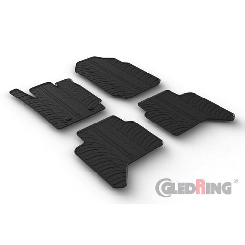 Gledring gumeni tepisi za Ford Ranger Double Cabin 05.2013-> (automatic) slika 1