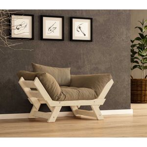 Sofa za baštu, 1 mjesto, CPT8142-140, boje: prirodni kamel